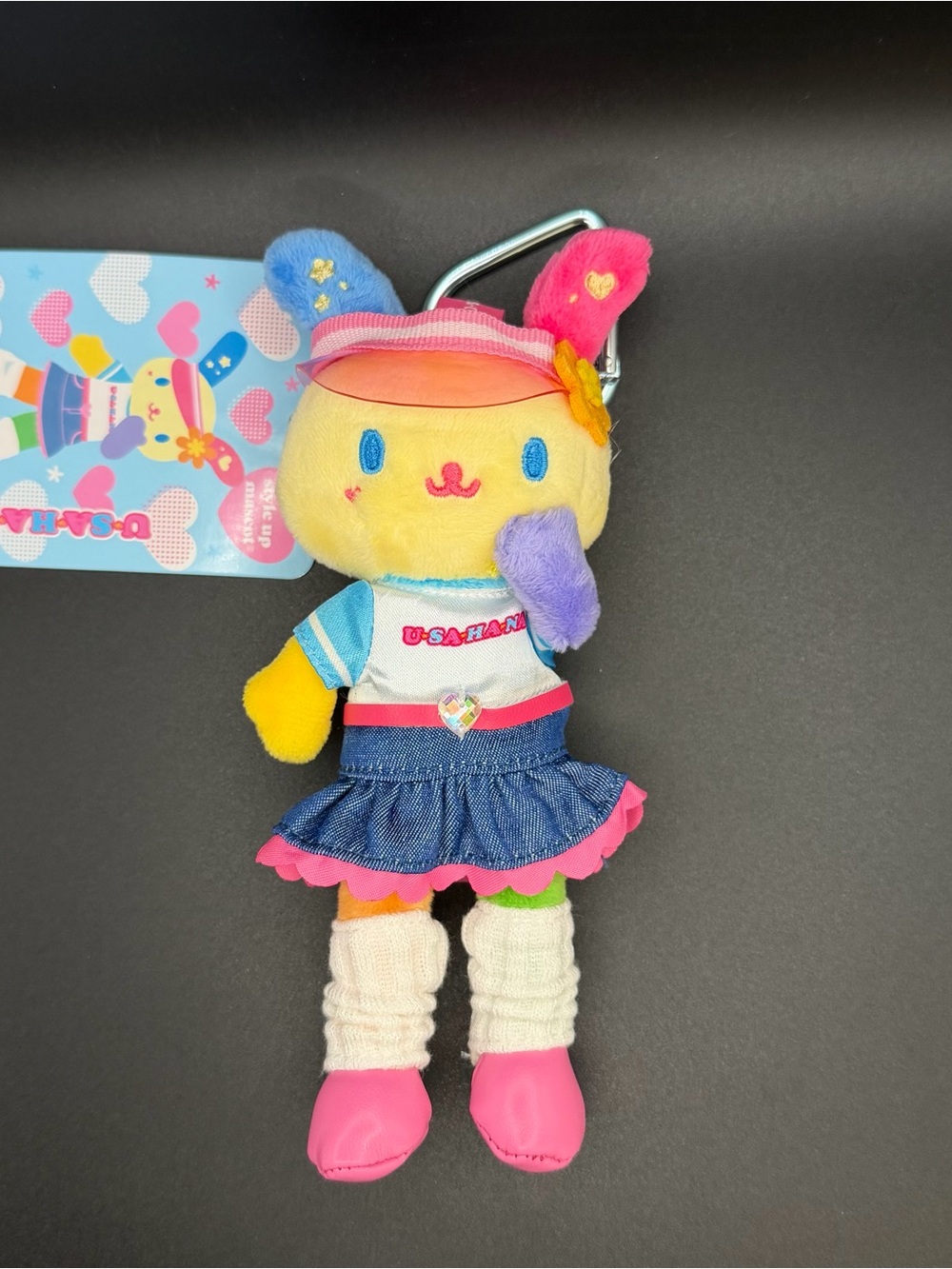 Sanrio long legs U*SA*HA*NA with fan girl outfit plush/keychain us24